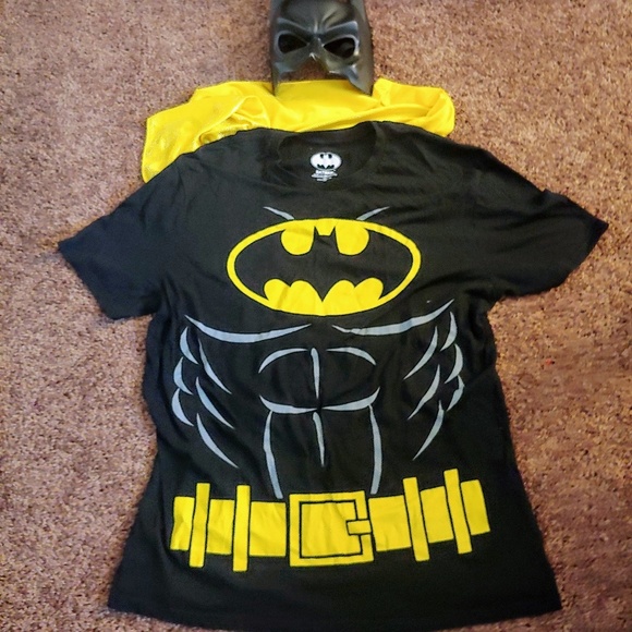 mens batman shirt with cape